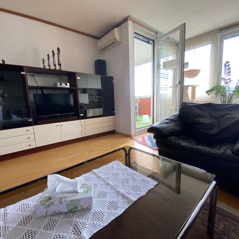 Wohnzimmer mit Blick zum Balkon | © Michaela Pock