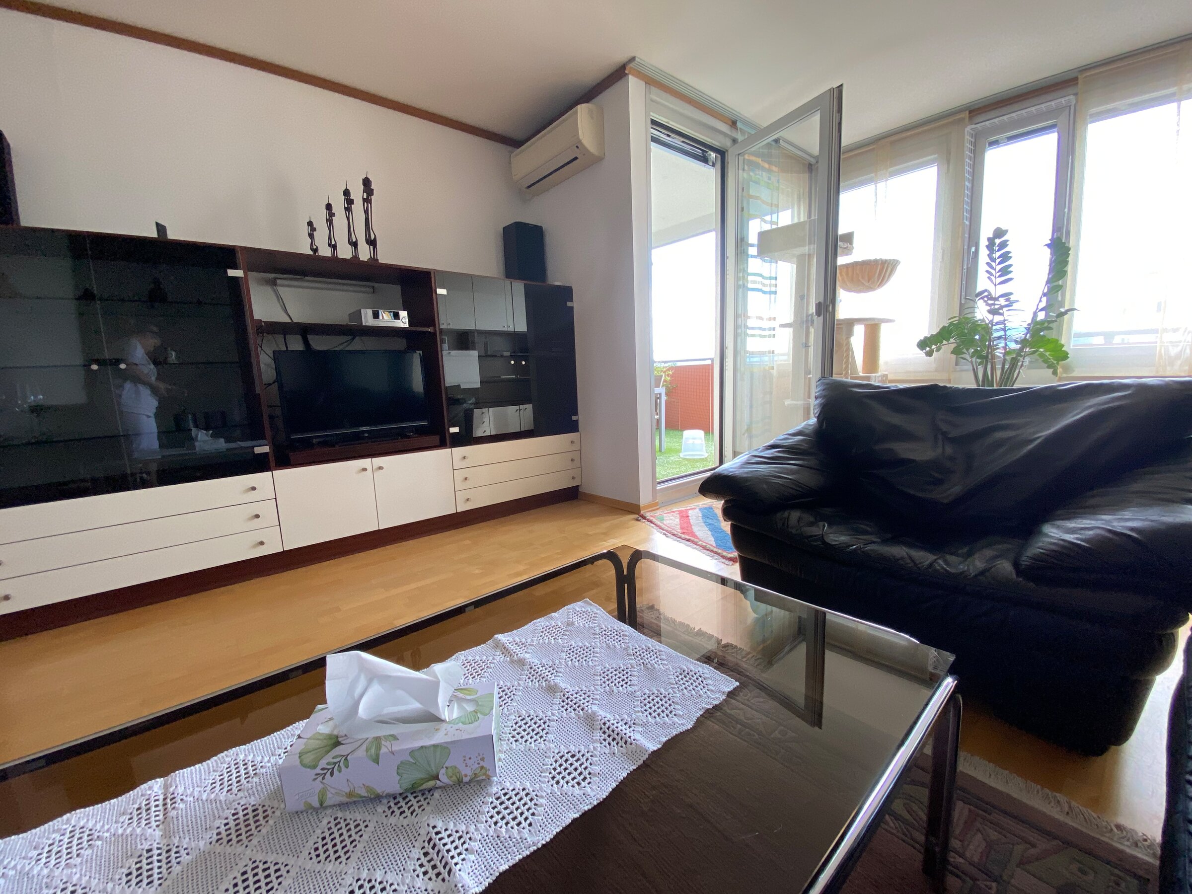 Wohnzimmer mit Blick zum Balkon | © Michaela Pock