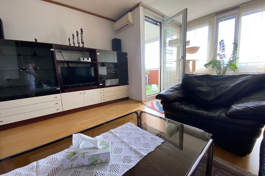 Wohnzimmer mit Blick zum Balkon | © Michaela Pock