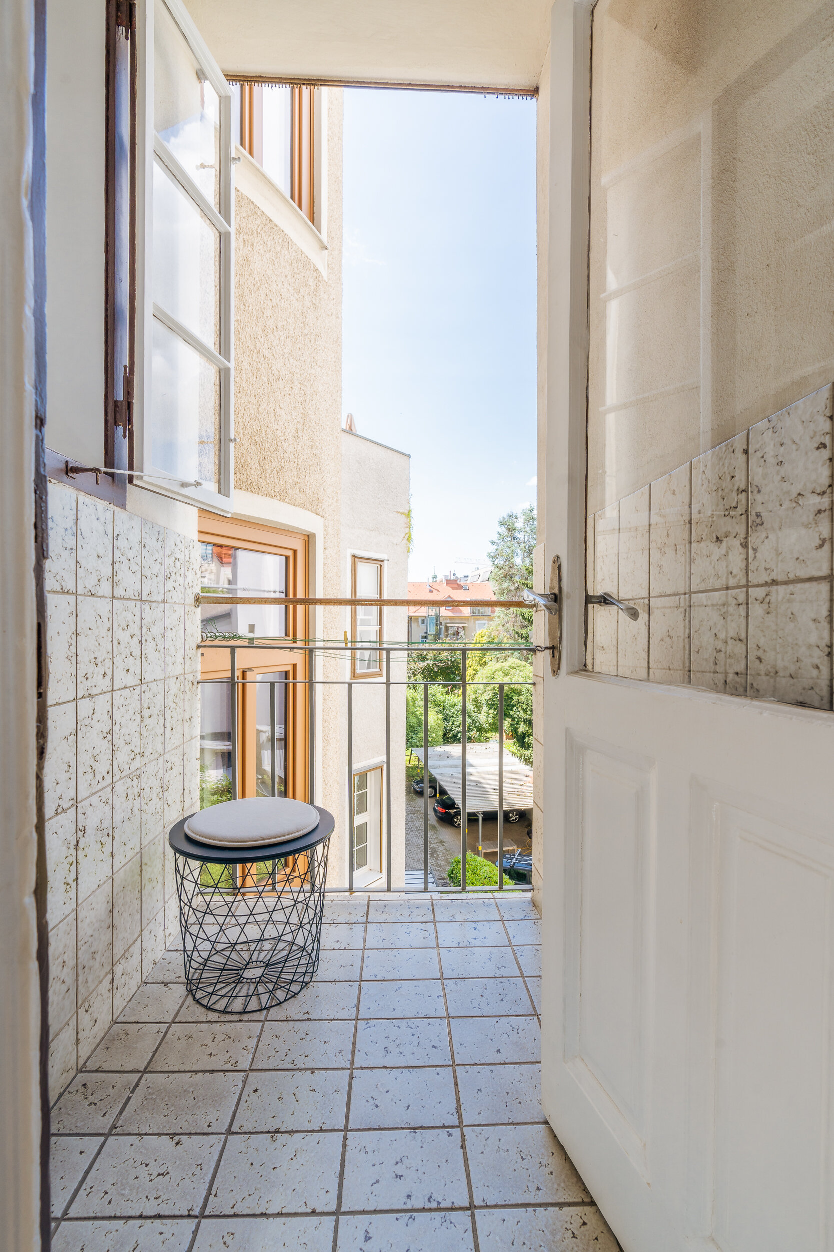 Balkon in den Innenhof