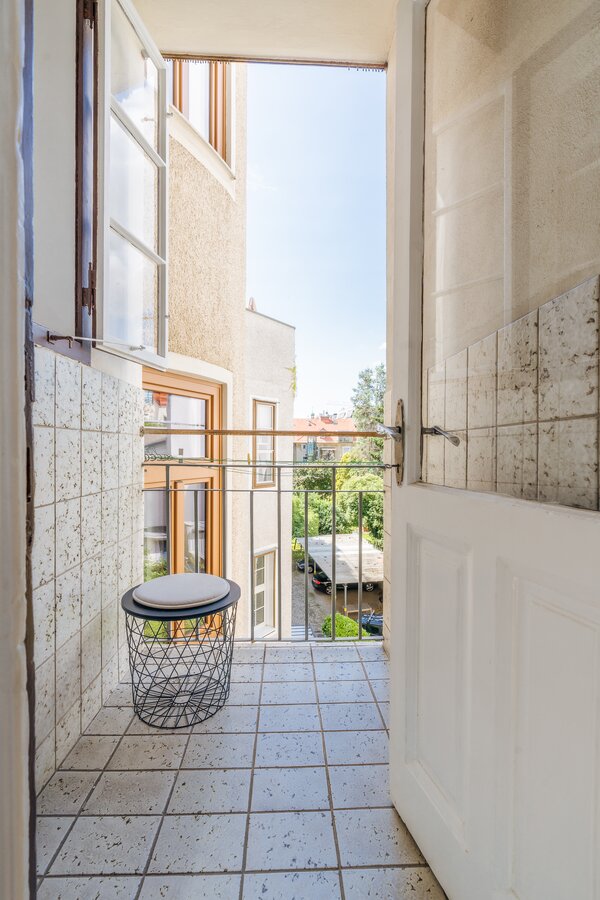 Balkon in den Innenhof