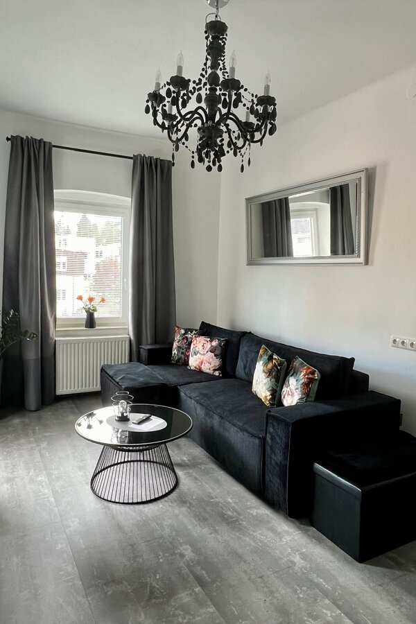 New cosy sofa bed, which offers space for up to 2 people | © @wolfistraunseeblick