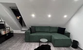 Cosy sofa bed which is also suitable for 2 people to sleep on | © @wolfistraunseeblick