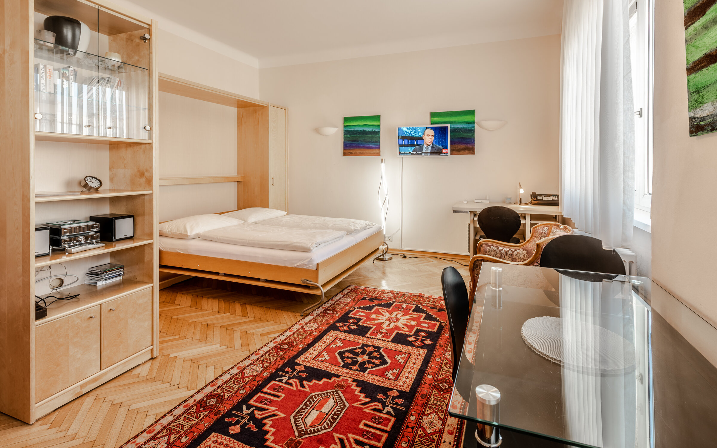 Kombiniertes Wohnschlafzimmer