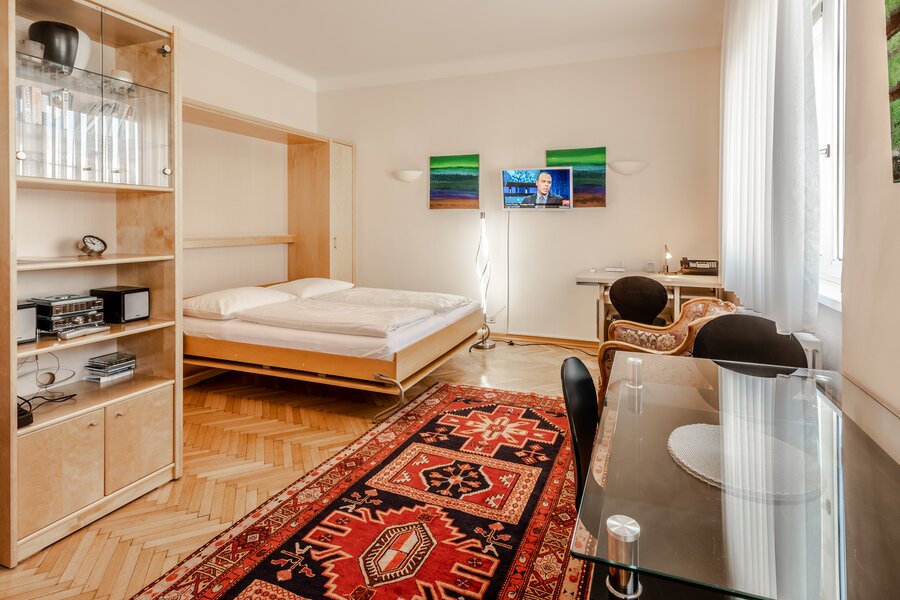 Kombiniertes Wohnschlafzimmer