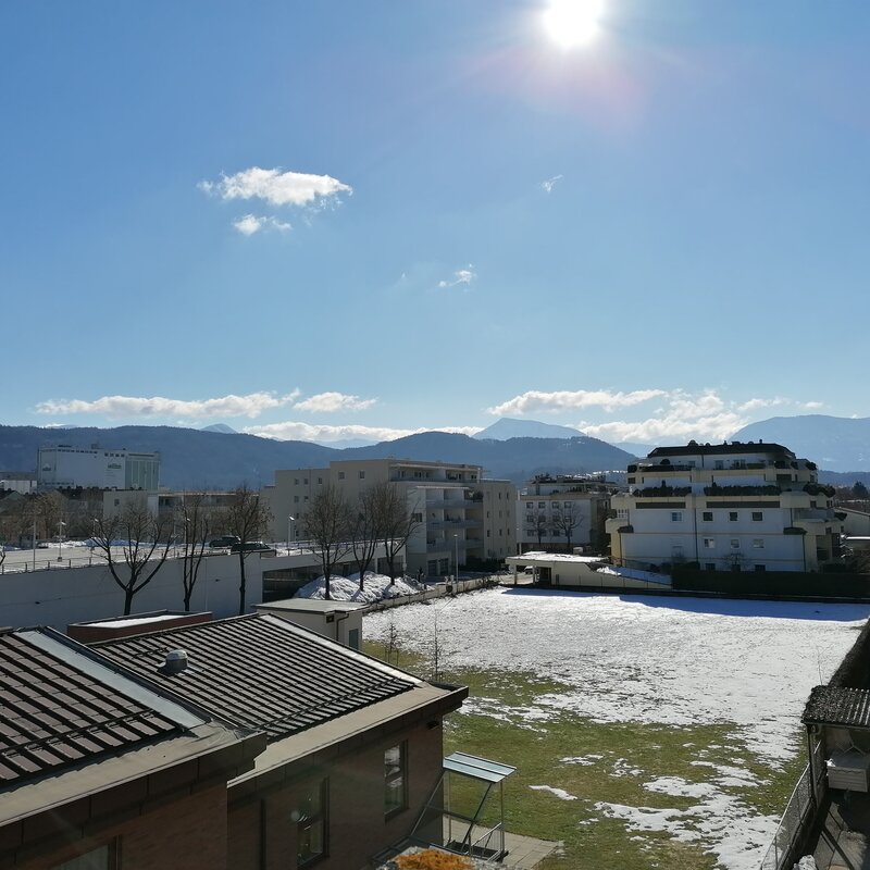 Ausblick vom Balkon
