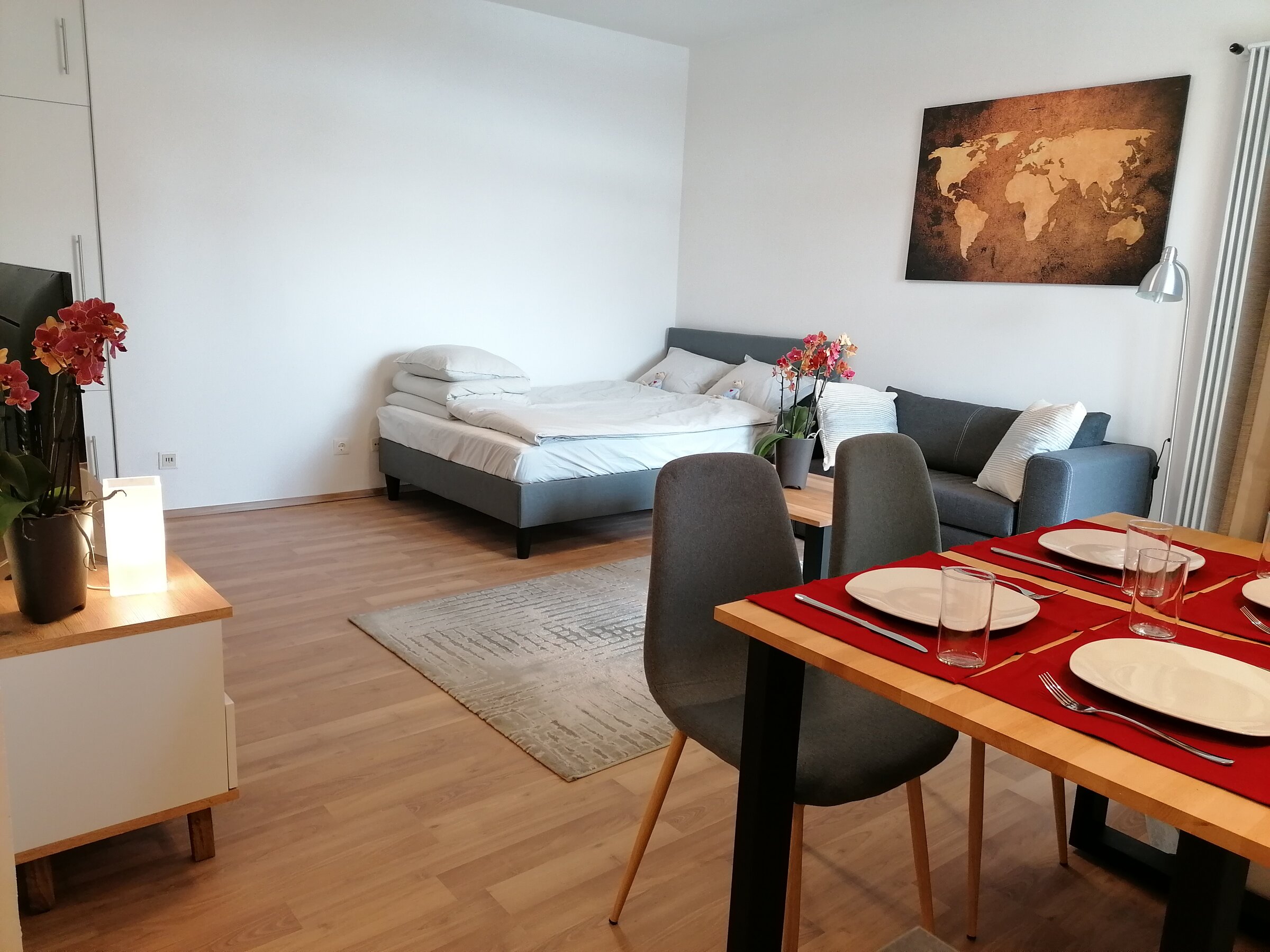 Wohn,- Schlafbereich