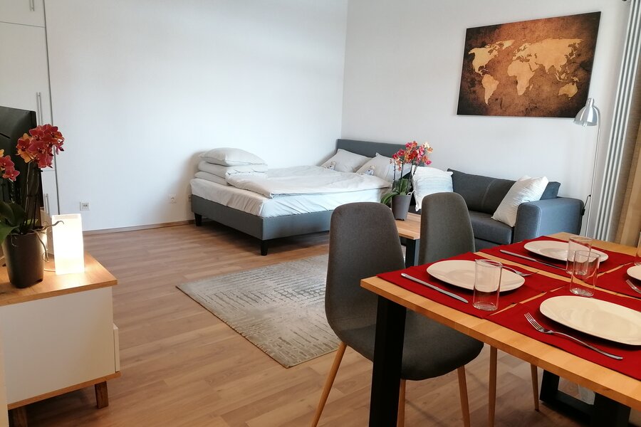 Wohn,- Schlafbereich