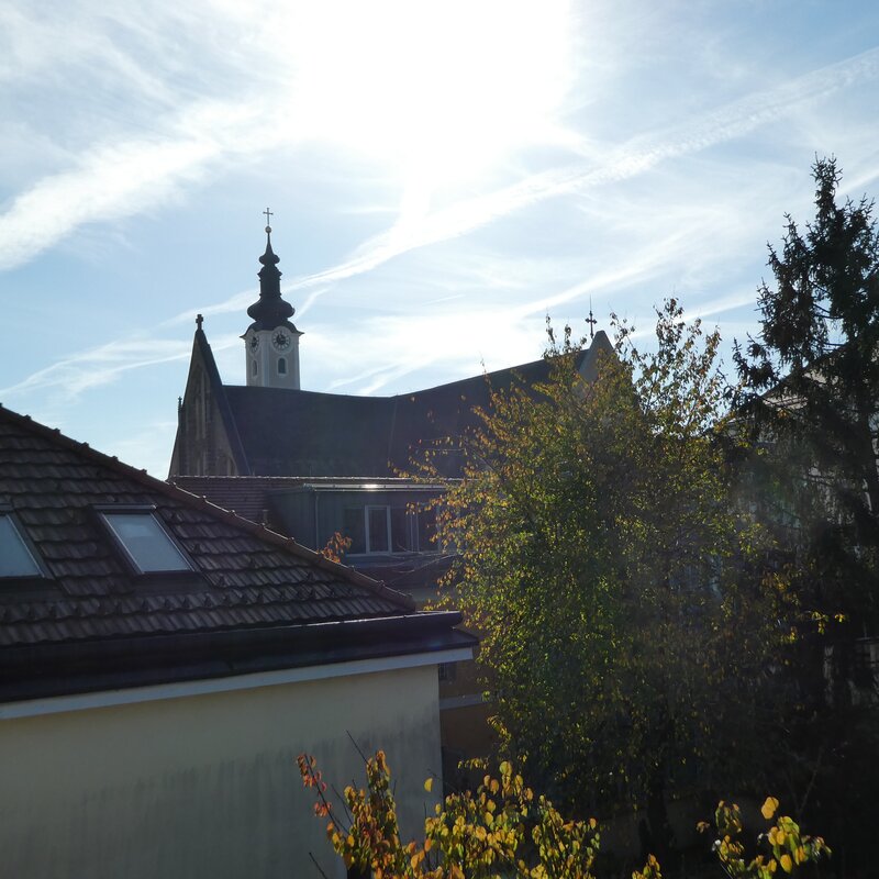 Ausblick vom Balkon