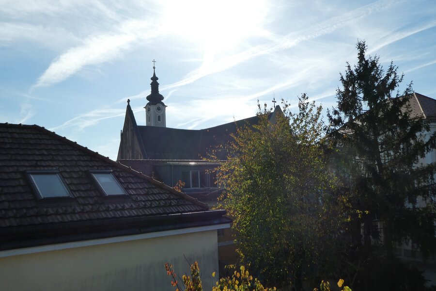 Ausblick vom Balkon