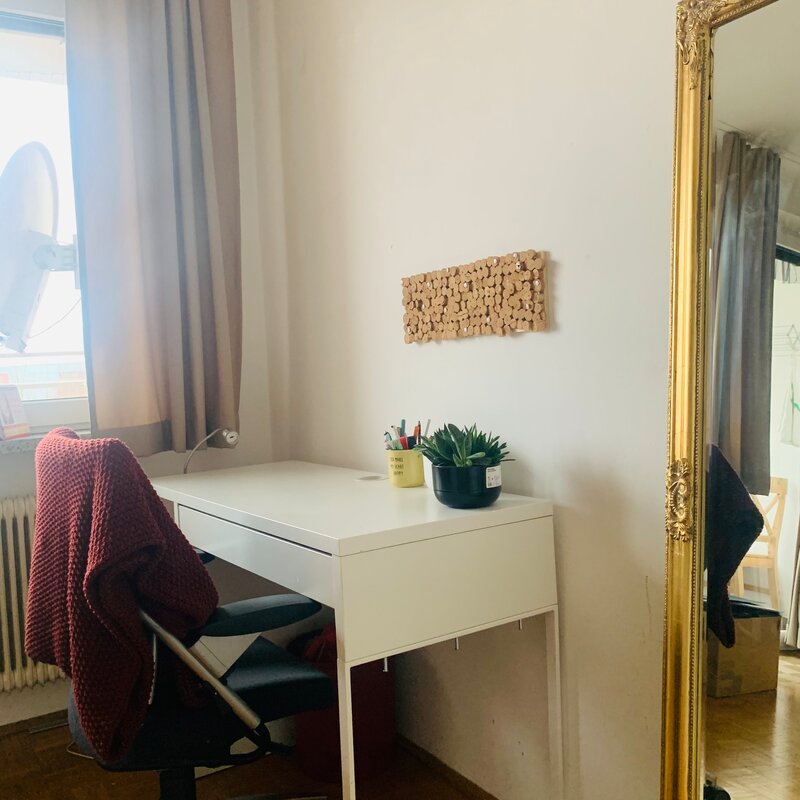 Desk with office chair