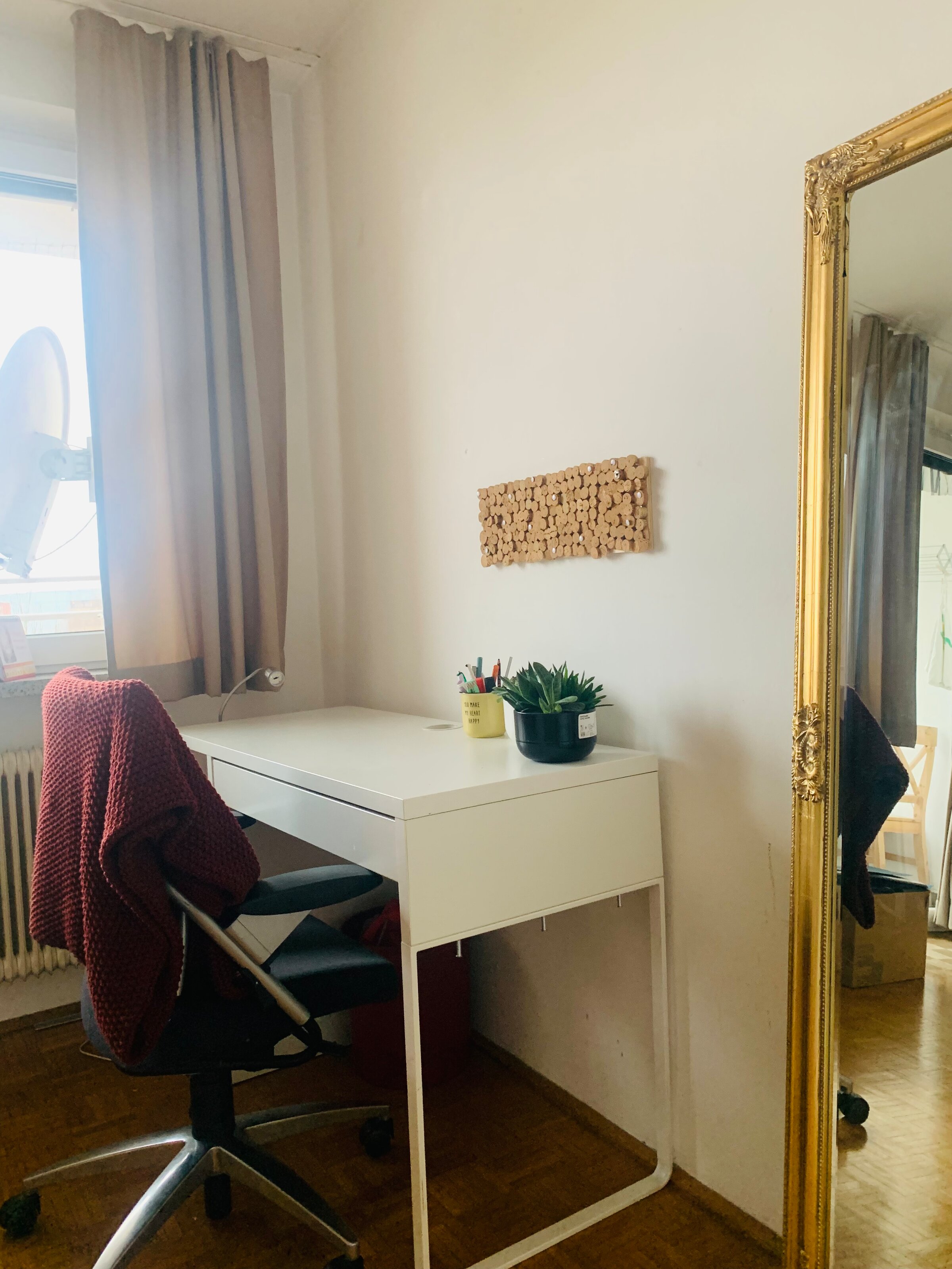 Desk with office chair