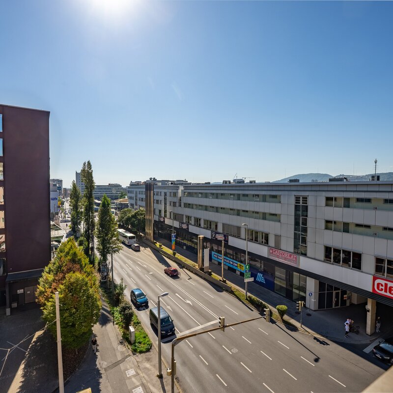 Blick in Richtung Hauptbahnhof