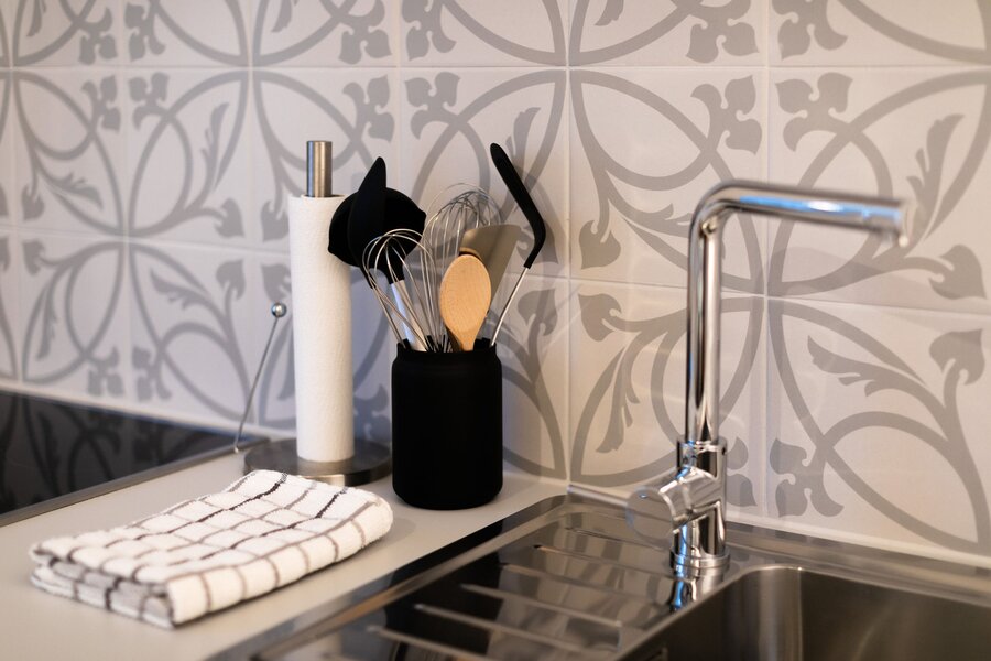 Küchenutensilien vorhanden