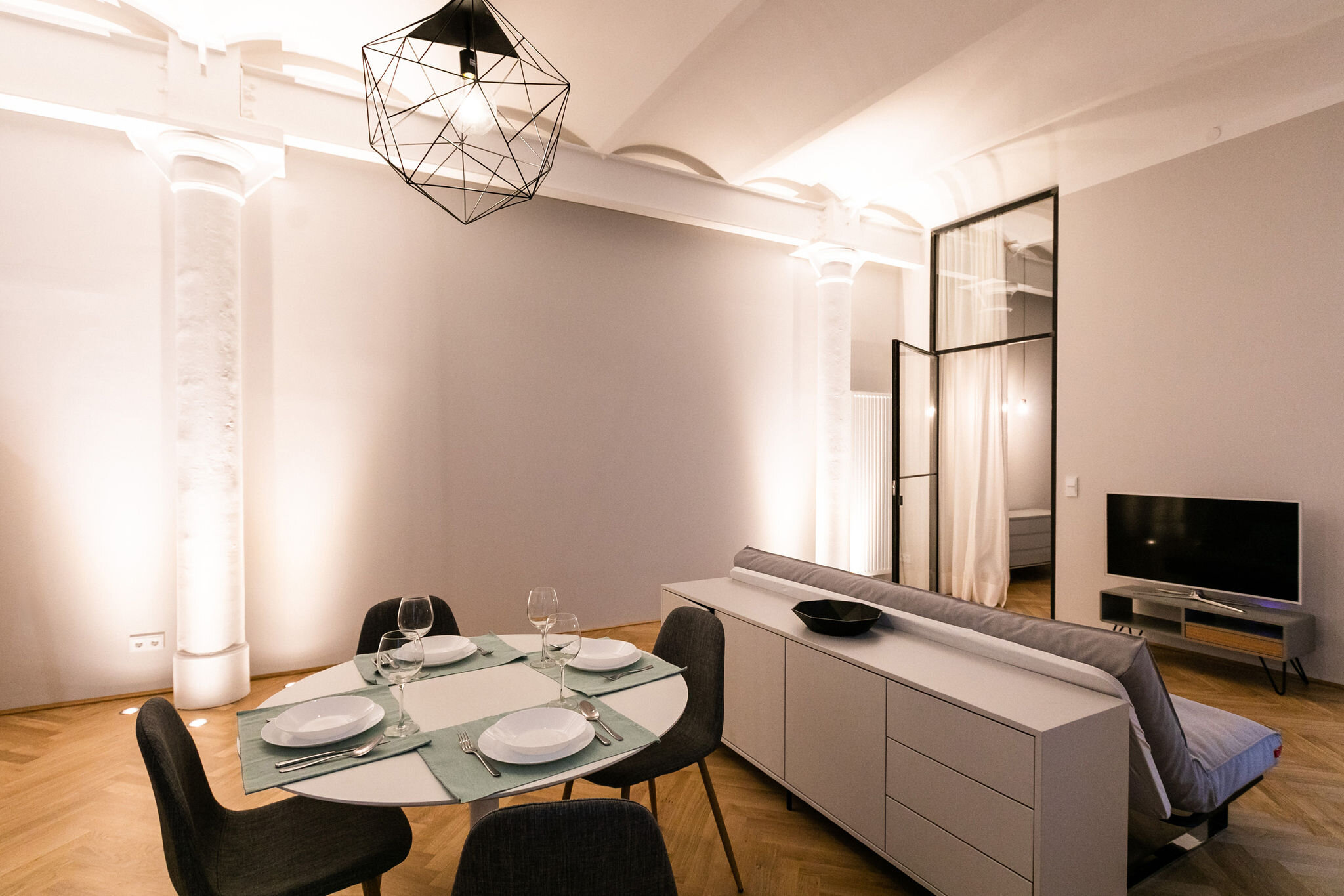 verleihen der Wohnung einen einzigartigen Charakter