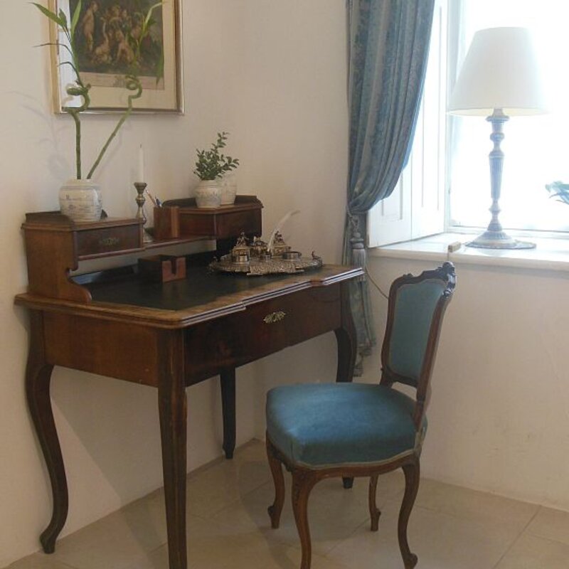 Desk in the bed room