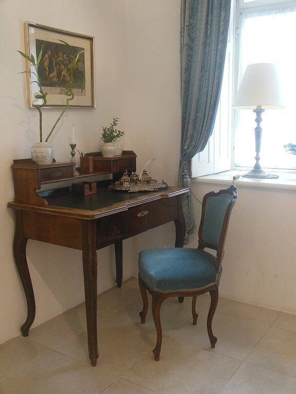 Desk in the bed room