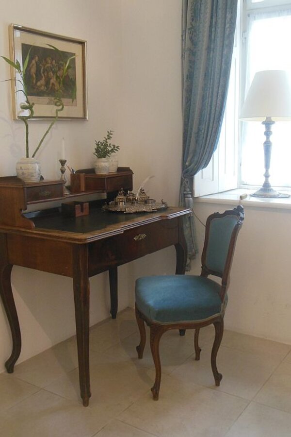 Desk in the bed room