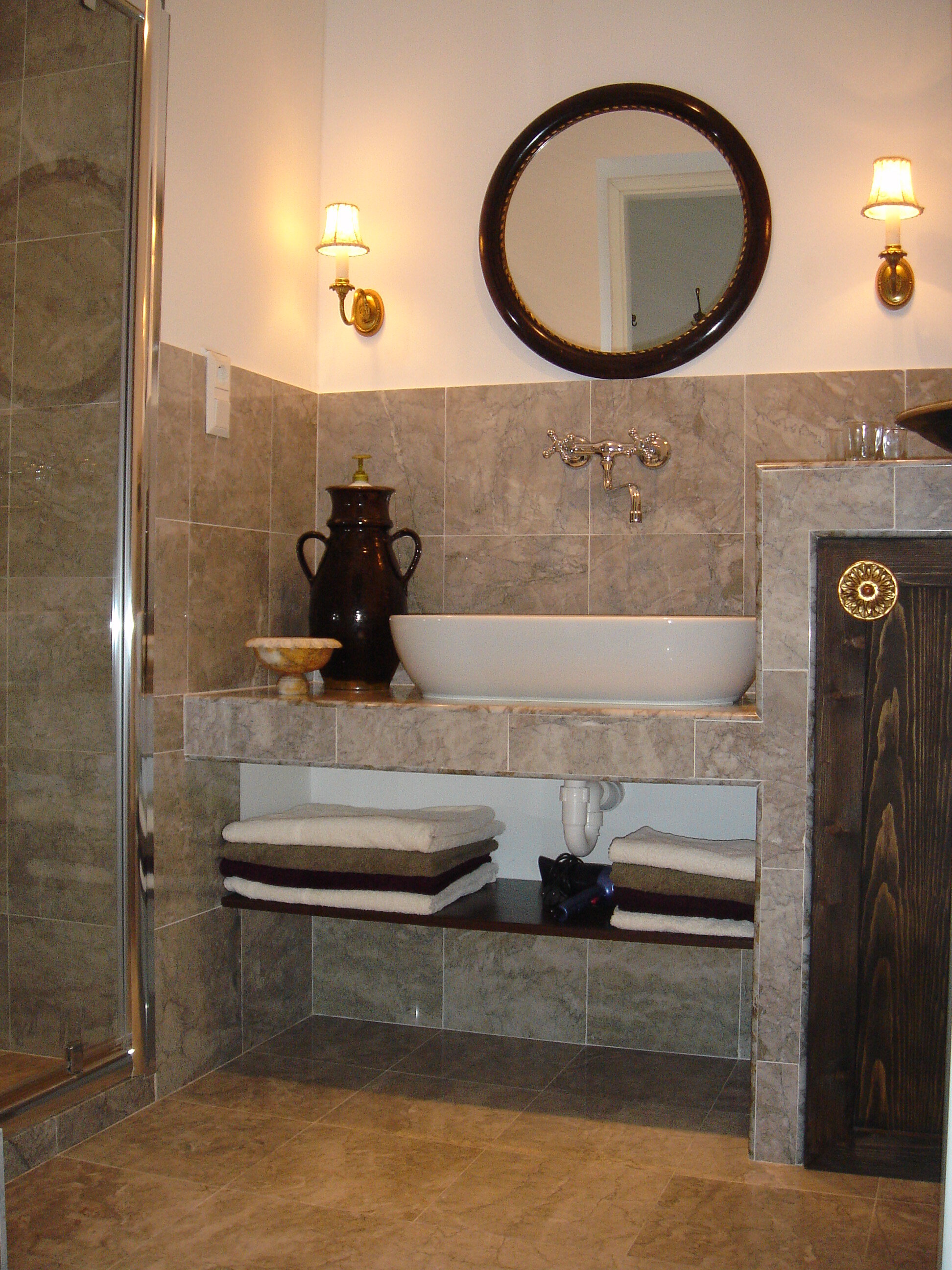 Marble bathroom
