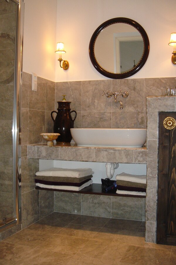 Marble bathroom