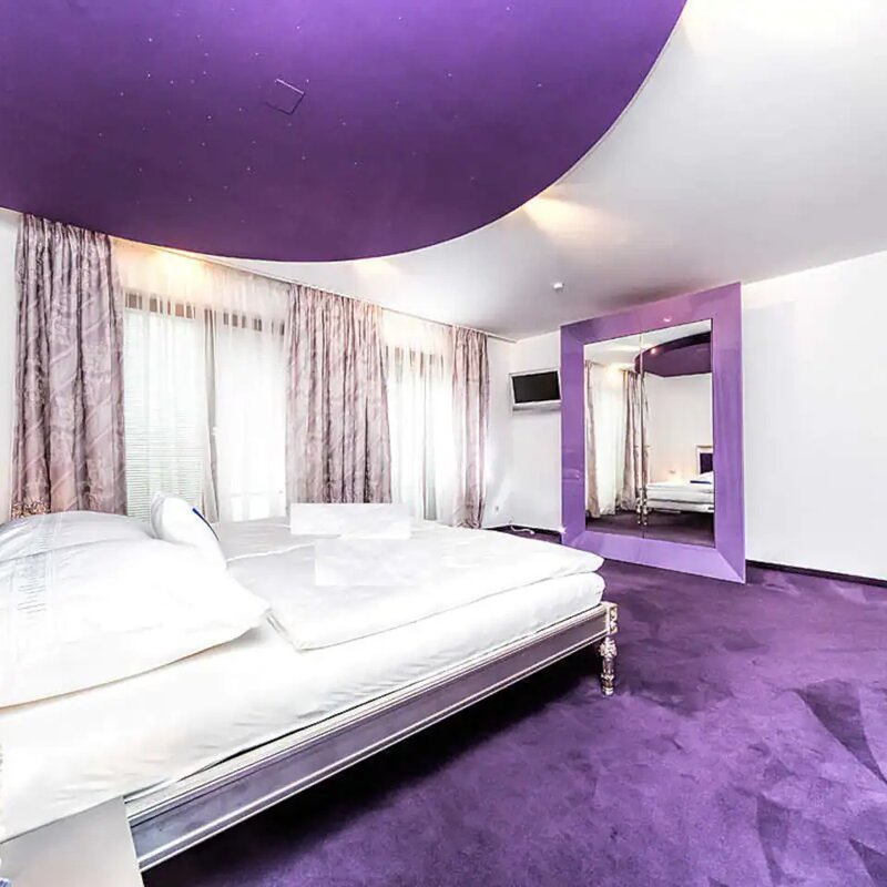 Schlafzimmer mit Sternenhimmel