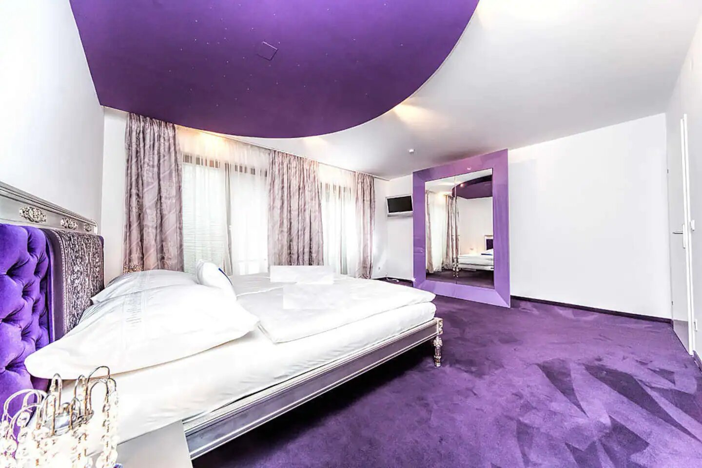 Schlafzimmer mit Sternenhimmel