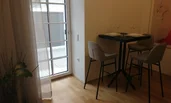 Wohnraum, Blick auf die Terrasse