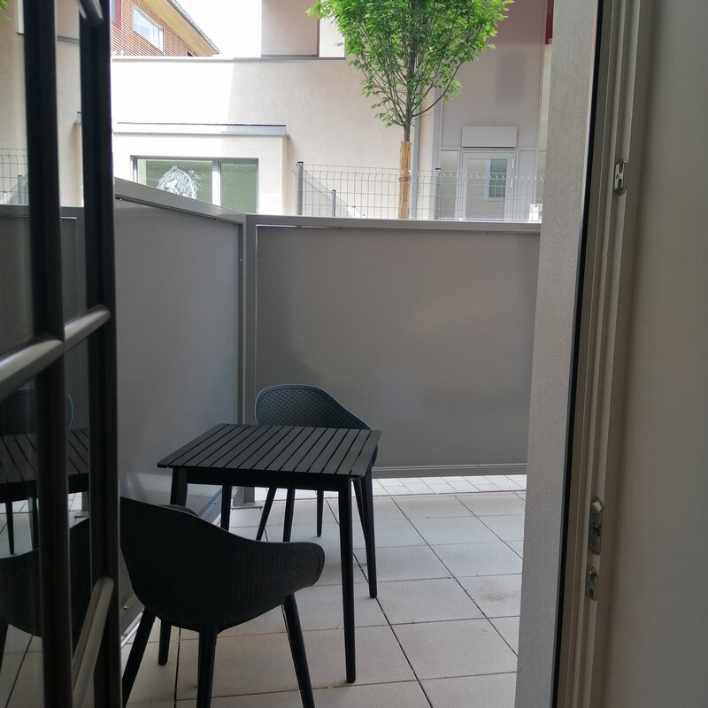 Blick auf die Terrasse