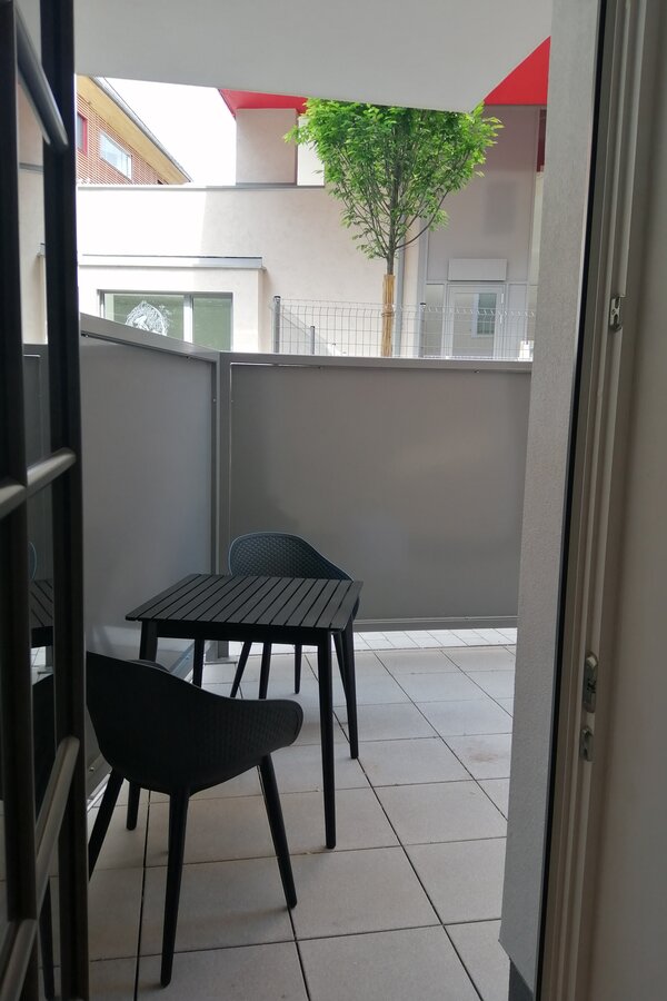 Blick auf die Terrasse