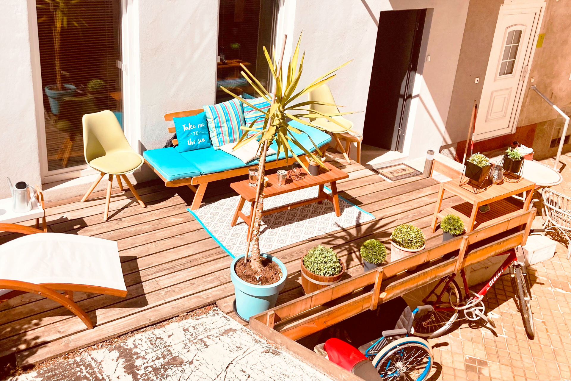 Terrasse mit gemütlicher Sitzmöglichkeit (ACHTUNG - das Foto ist aufgrund einer Eneuerung der Terrasse nicht mehr aktuell) | © Sammer