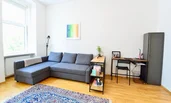 sofa bed and desk