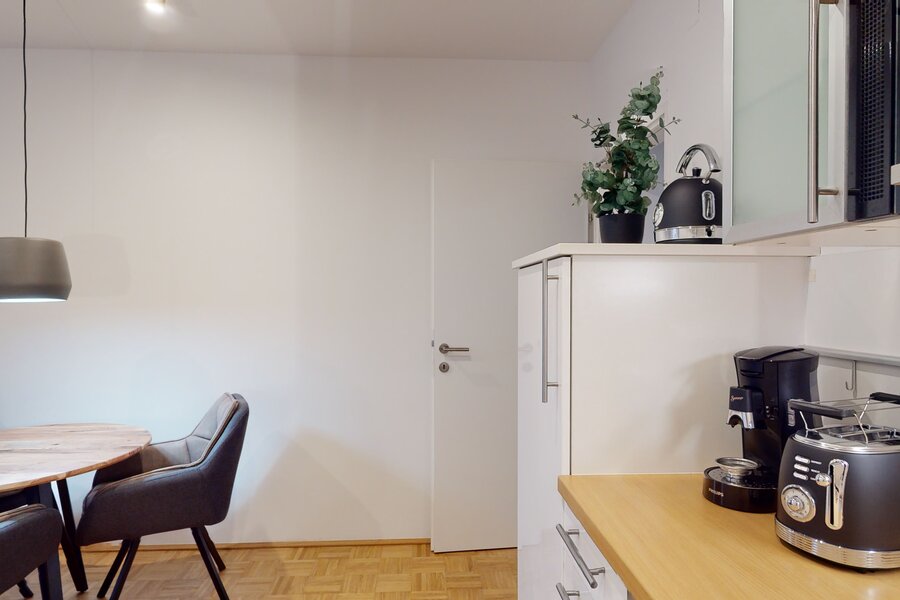 Küche und Essbereich 