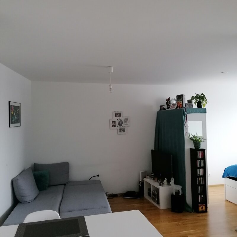 (Bettsofa ausgezogen)