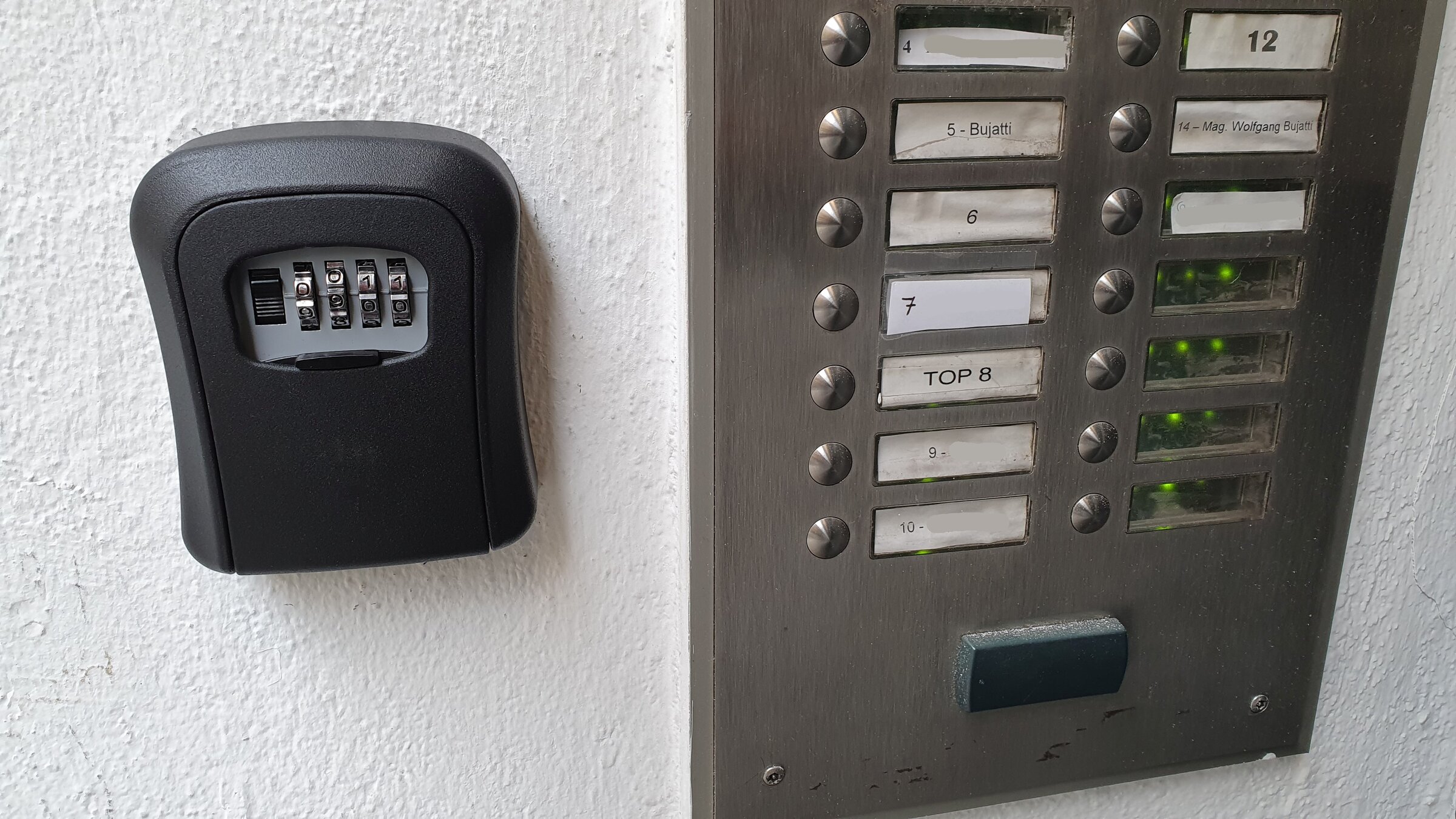 Bitte bei # 14 klingeln, außer Sie habe einen PIN bekommen.