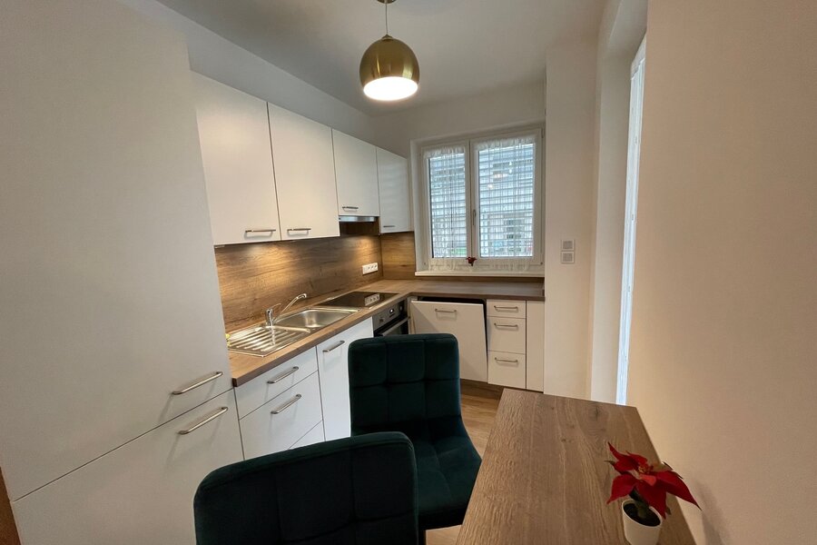 Küche mit Frühstückstheke