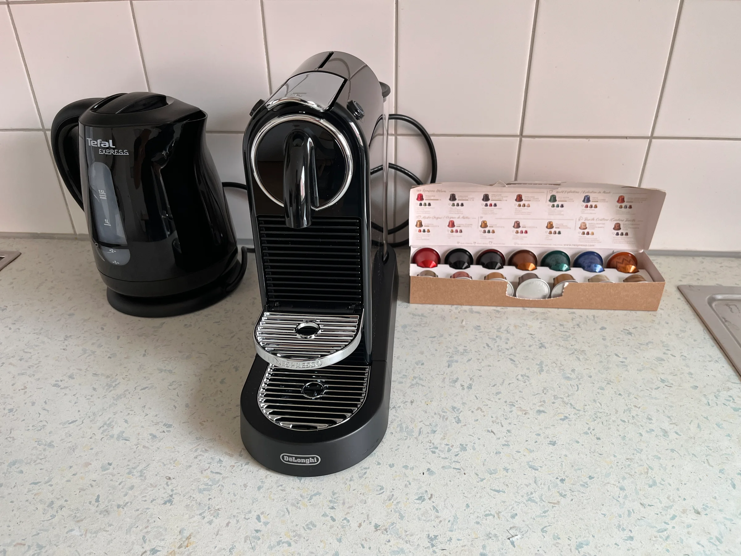 kettle and coffeemaker