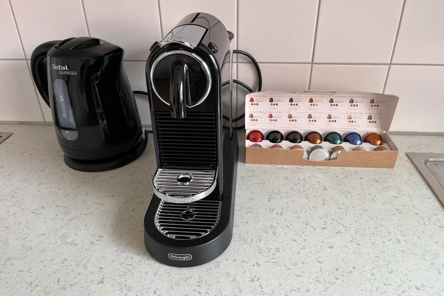 kettle and coffeemaker