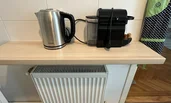 kettle and coffee maker