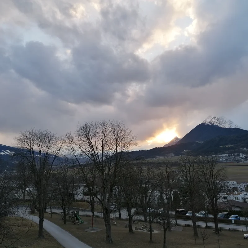 Blick Richtung Westen im Winter