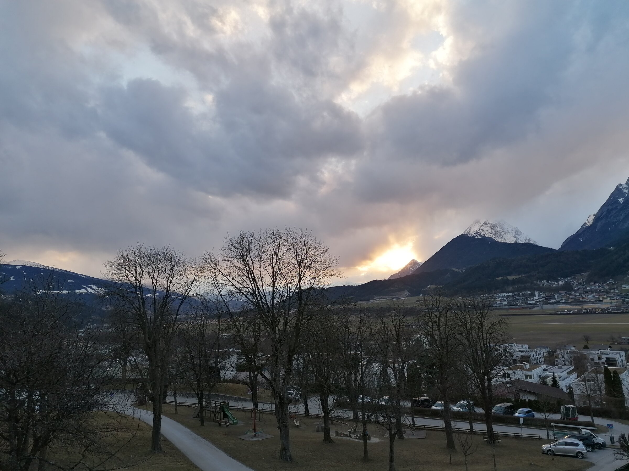 Blick Richtung Westen im Winter