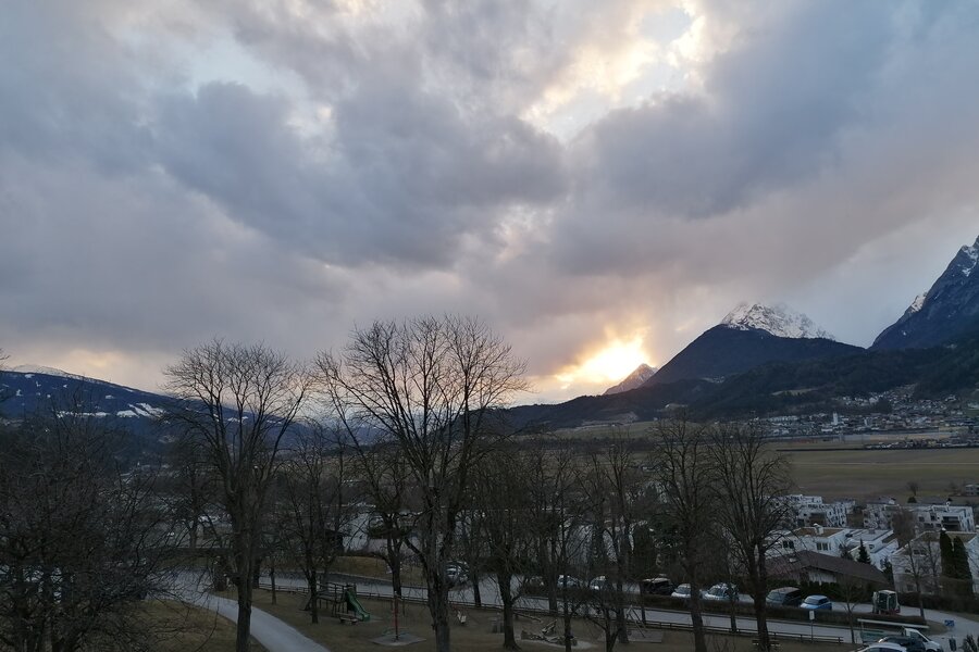 Blick Richtung Westen im Winter