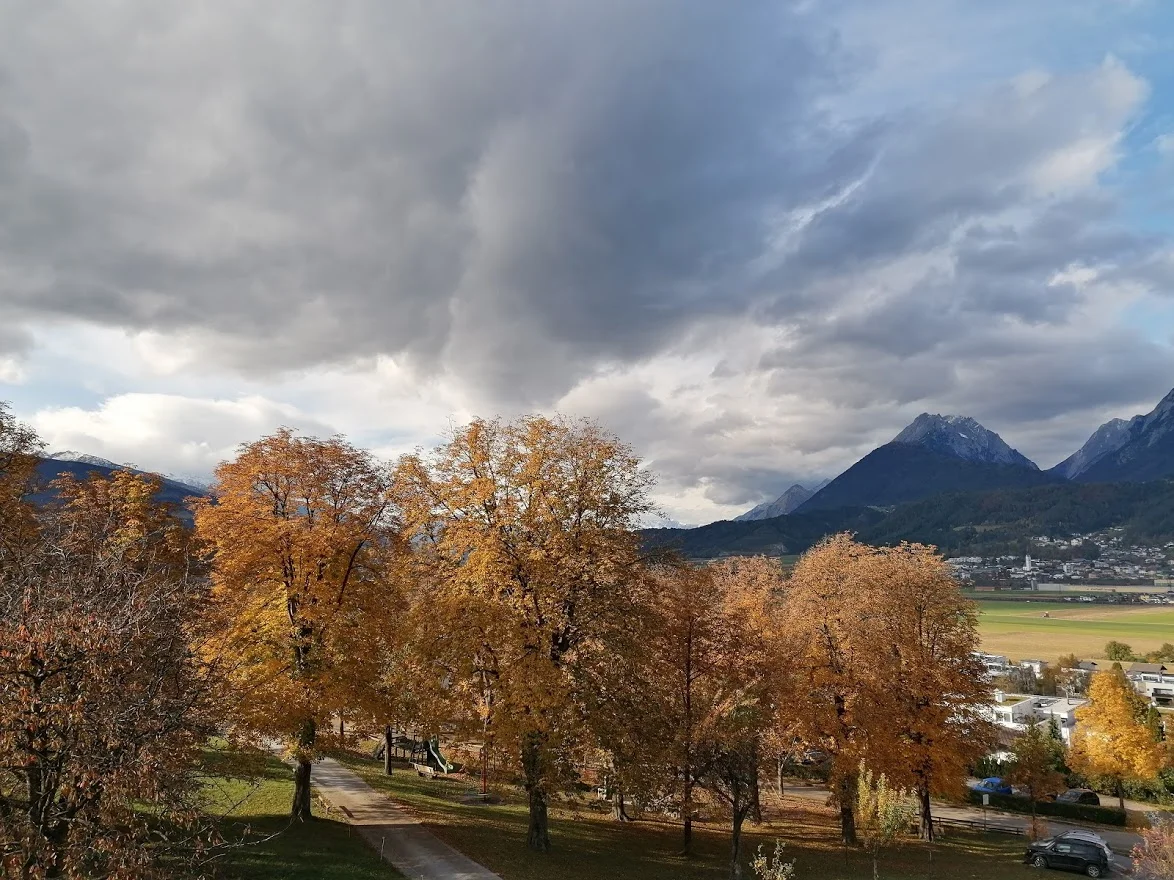 Blick Richtung Westen im Herbst