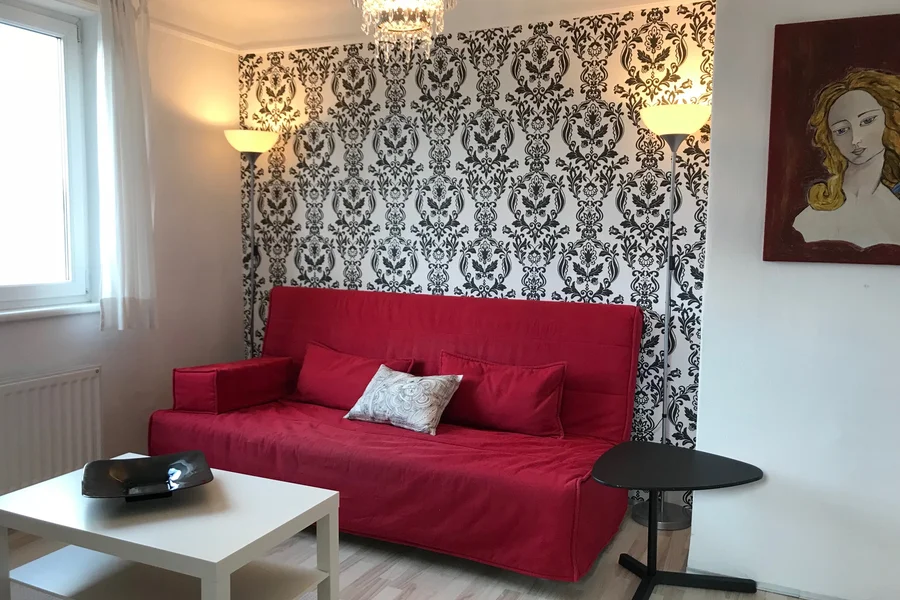 Wohnzimmer mit Schlafcouch