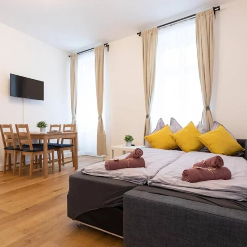 Auziehbares Sofa im Wohnzimmer