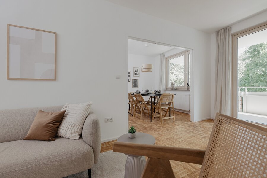 Wohnzimmer und Esszimmer | © Firmengruppe Abenthung