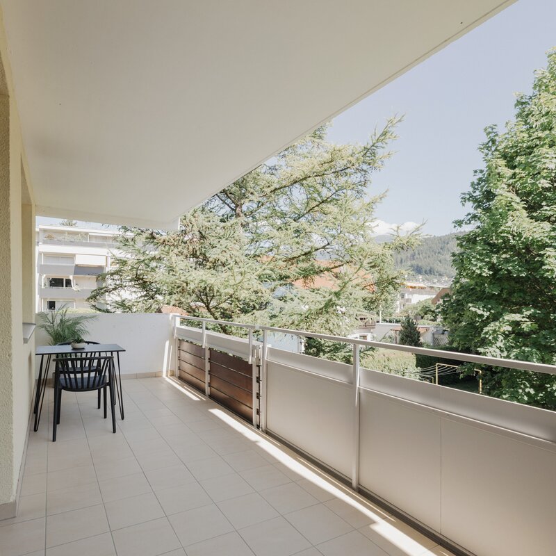 Südbalkon mit Blick ins Grüne | © Firmengruppe Abenthung