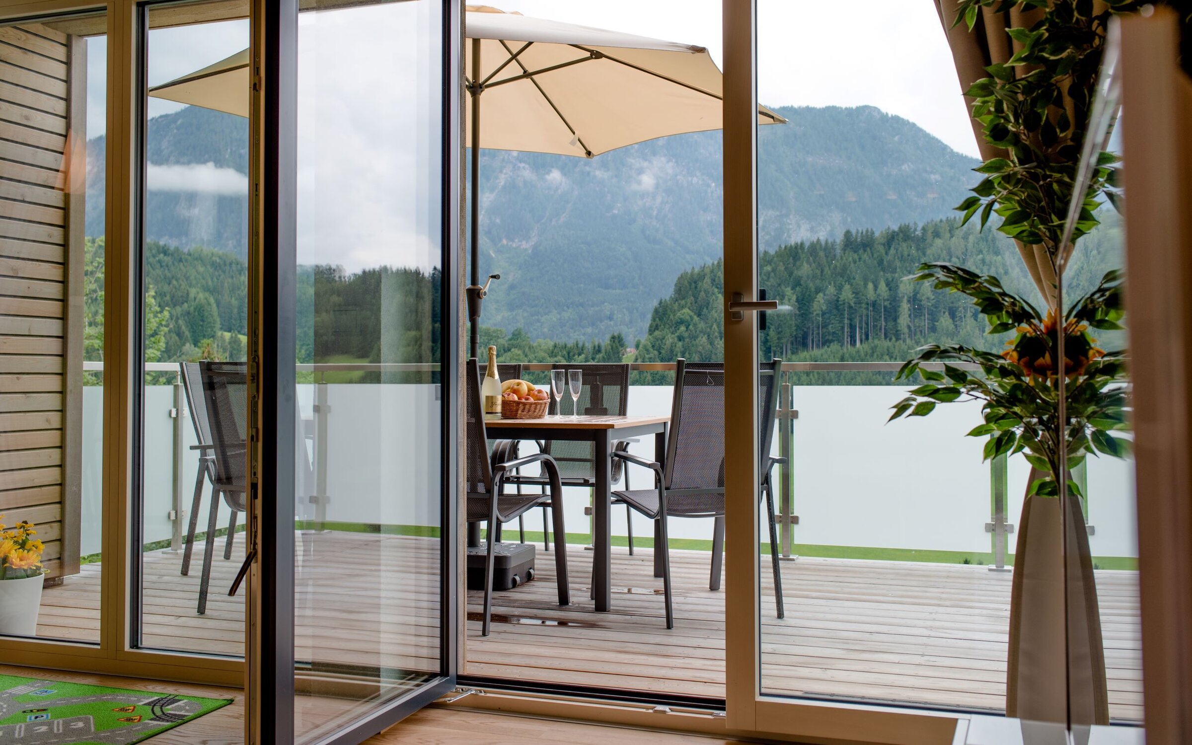 view from living room