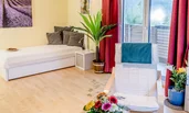 Living room with extra bed