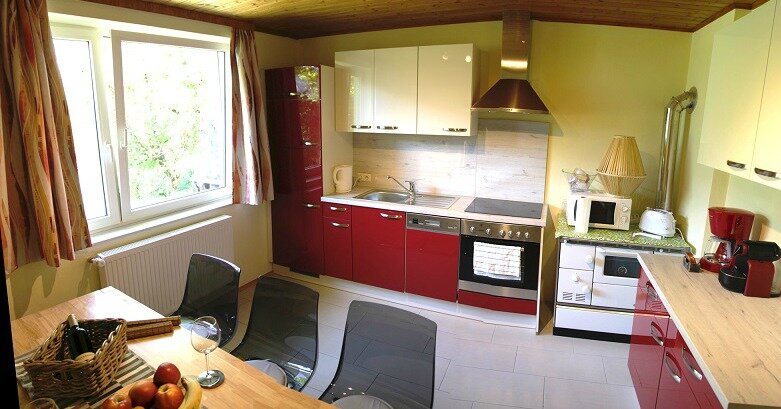 Kitchen with dining table