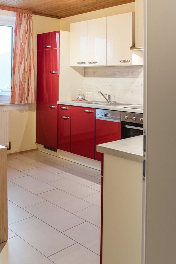Küche mit Kühlschrank